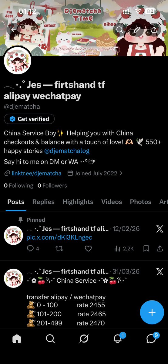 jess — matcha tweet media