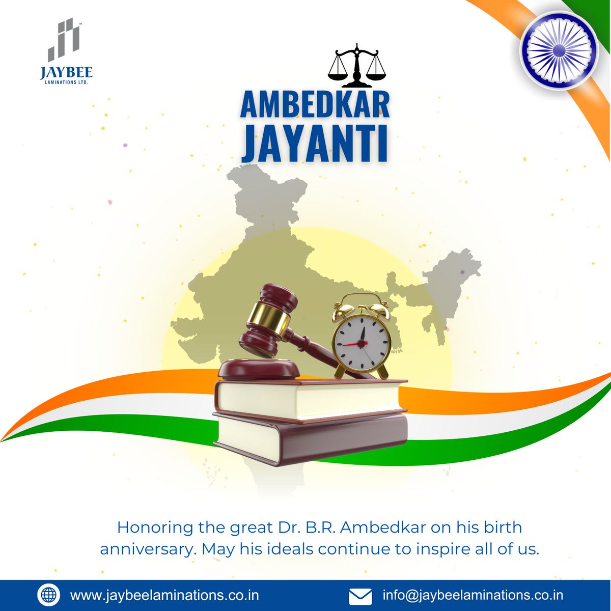 jaybee_noida's tweet photo. 📚 Ambedkar Jayanti
Let us honor the legacy of Dr. B. R. Ambedkar, who stood for equality, justice, and human rights for all.

#AmbedkarJayanti #DrBRAmbedkar #BabasahebAmbedkar #EqualityForAll #IndianConstitution #SocialJustice https://t.co/glQlneC2ar