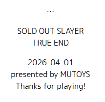 kaileAE's tweet photo. SOLD OUT SLAYERクリア
しんどかった！！
#SOL https://t.co/kbNptYTtYG