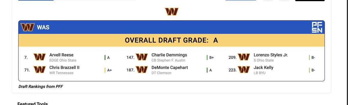 A dream stick and pick for redskins