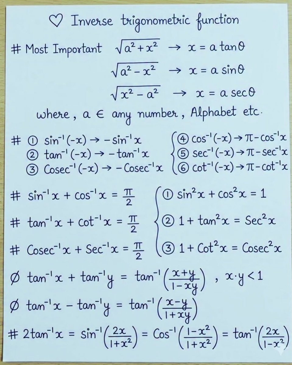 SolvingForZ's tweet image. Inverse Trigonometric Function

#Trigonometric #Math