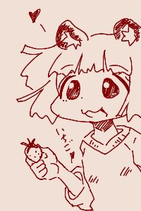 「ちかごろのらくがき いちご」|うちうのイラスト