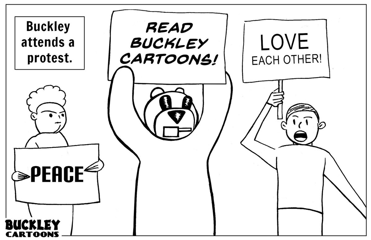 BuckleyCartoons's tweet image. #Protest #Rights #Promoting #Cartoon #Beaver