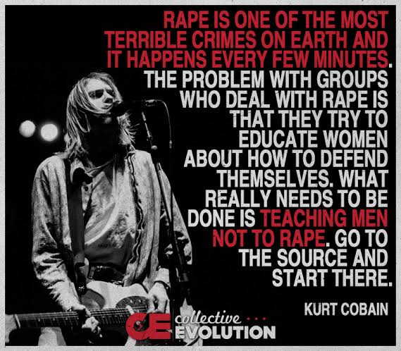 vmastratocaster's tweet photo. @cepillaa mendiang kurt was right

"What really needs to be done is teaching men not to rape, go to source and start here" https://t.co/ppuHrmXOxa