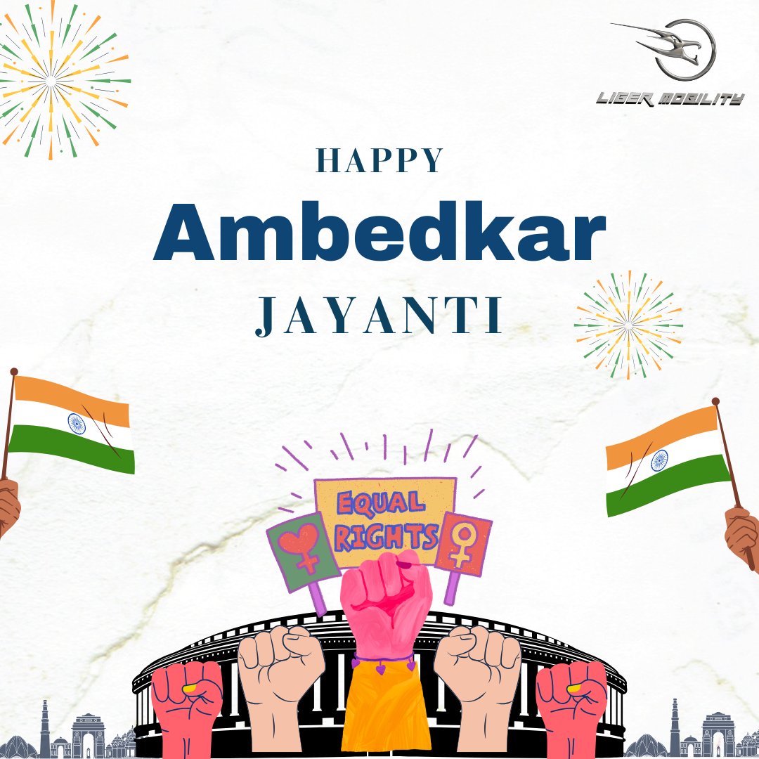 LigerMobility's tweet photo. Equality, Liberty, Fraternity — Babasaheb’s legacy lives on. Happy Ambedkar Jayanti💙 
#14April #AmbedkarJayanti https://t.co/zTkgP2kb1h