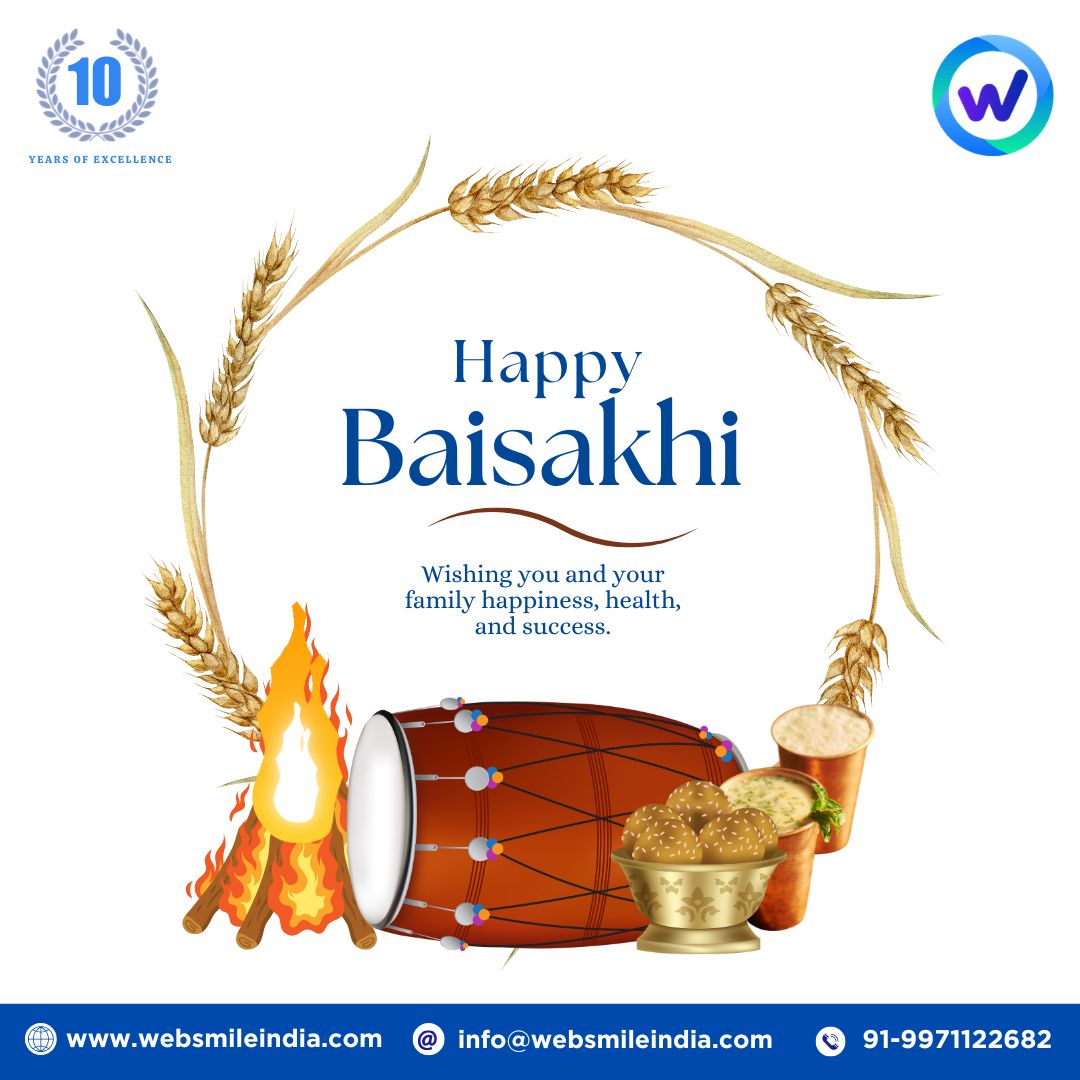 websmileindia's tweet photo. ✨ Wishing You a Joyful Baisakhi!
May this harvest festival mark the beginning of new success and happiness.

#HappyBaisakhi #Baisakhi2026 #HarvestFestival #FestivalOfJoy #NewBeginnings #FestiveVibes https://t.co/7kVd0Fz4ua