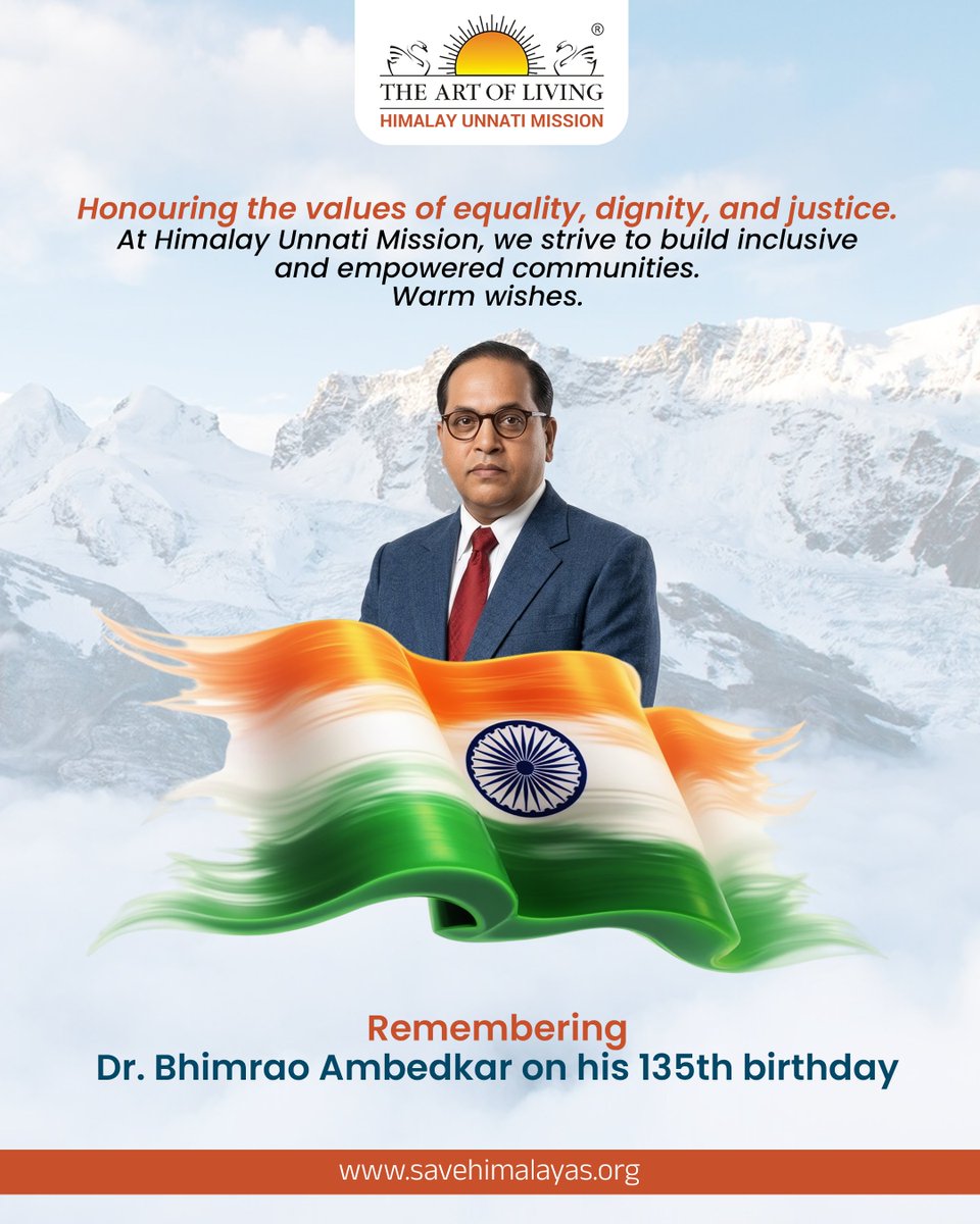 him_unnati_mis's tweet photo. On Ambedkar Jayanti, we honour Dr. B. R. Ambedkar’s vision of equality, dignity, and justice.

At Himalay Unnati Mission, we strive to build inclusive and empowered communities.

#AmbedkarJayanti #SocialJustice #EqualityForAll #HimalayUnnatiMission https://t.co/datS7Ixer3