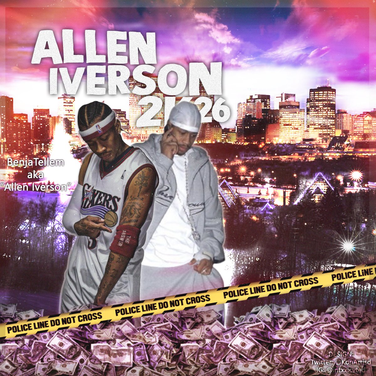 benjatellem's tweet photo. Shoutout to @KonArtisd in da cover - benjatellem aka big guap maker Aka Allen iverson https://t.co/cL827jC1kJ