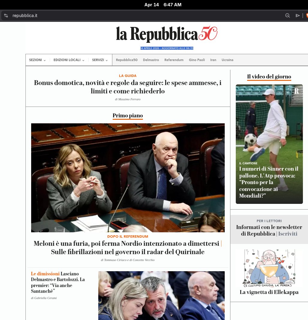 stjaco's tweet photo. il sito de @repubblica ci riporta a 20 giorni fa.
bei tempi. https://t.co/mXIolzmTqG
