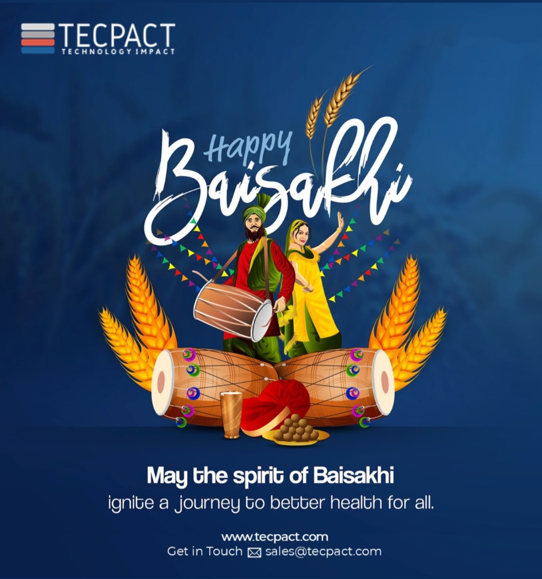 Tecpact's tweet photo. Wishing you a Baisakhi filled with dhol beats, golden fields, and endless smiles! 🥁🌾😊

May this season harvest wellness, strength, and success in your life 💪

Happy Baisakhi! 

#HappyBaisakhi #BaisakhiVibes #HarvestSeason #CelebrateTogether #JoyOfBaisakhi https://t.co/DAzf92YD5Z