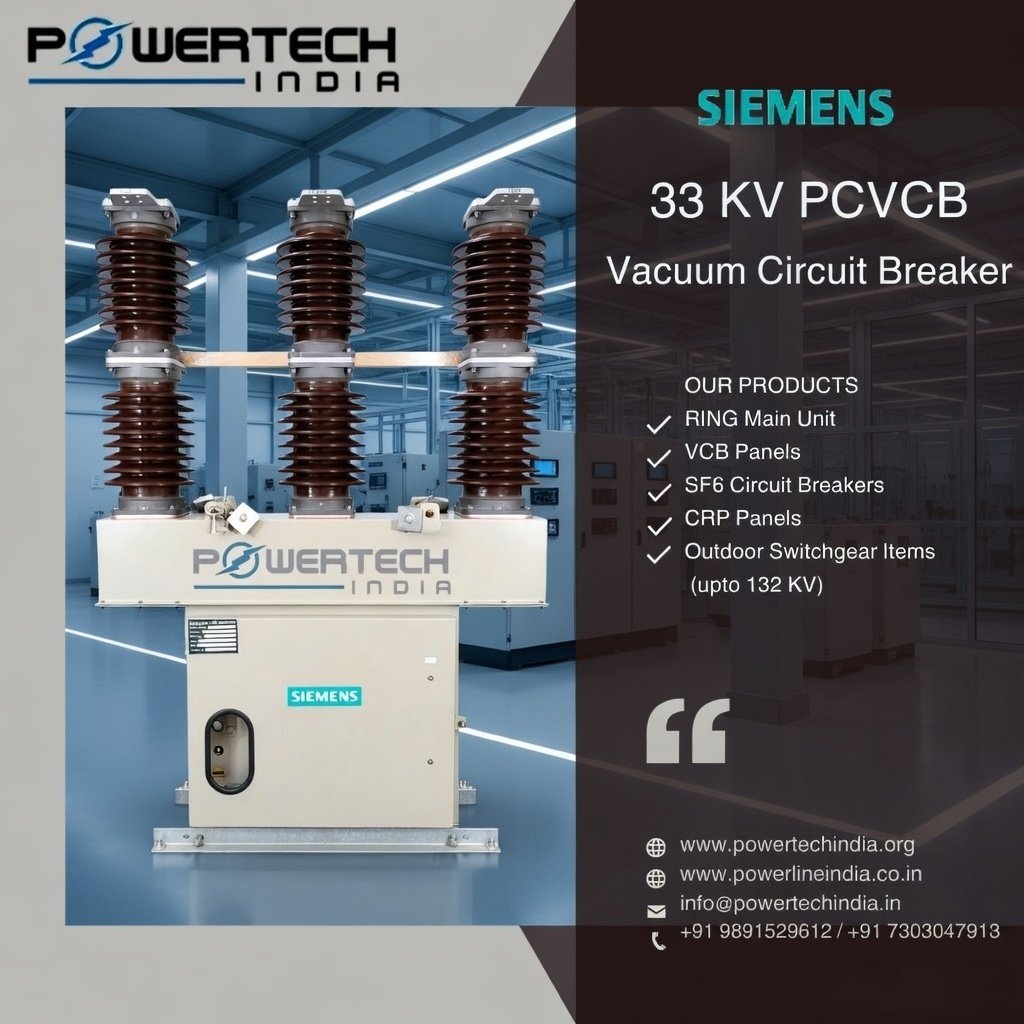 powerlineindia's tweet image. Reliable power solutions start here ⚡

33KV PCVCB Vacuum Circuit Breaker by Siemens
📷 For More Information Click Here 📷 wa.link/9abxw4

✔ Safe ✔ Durable ✔ High Performance

#VCB #Siemens #Switchgear #Electrical #PowerTechIndia #Energy