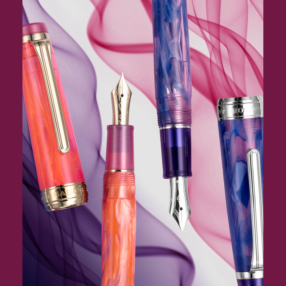 sailor_shop's tweet photo. #セーラーショップ入荷情報⚓
ひとつひとつ異なるマーブル模様が美しいVEILIO万年筆🖋
🔵ヴェイリオ 万年筆 tone
https://t.co/8uLxsisiGC
🔵ヴェイリオ 万年筆
https://t.co/4zWbd4ZbUn
【細字・中細・中字】が入荷しました！
※他の字幅は受注生産となります
#セーラー万年筆⚓ https://t.co/uToxjUHwXO