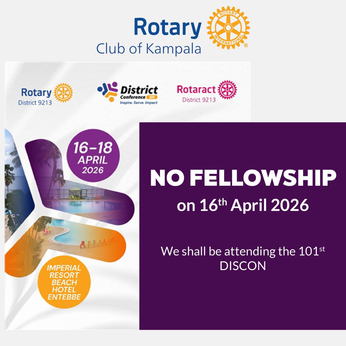 Rotary Club of Kampala tweet media