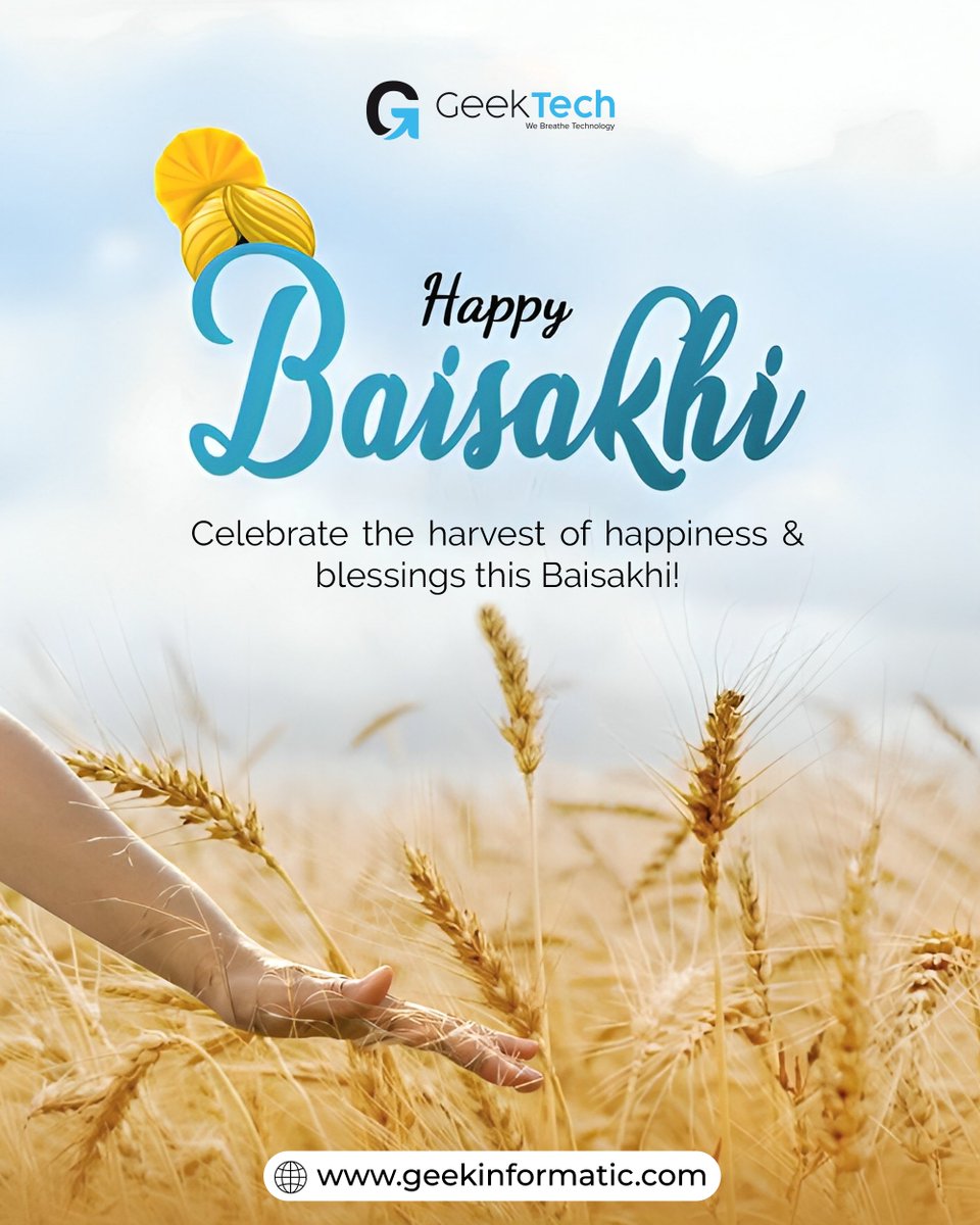 Geek_Informatic's tweet photo. Celebrate new beginnings, golden harvests, and endless blessings 🌾✨

Wishing you joy, prosperity, and positivity this Baisakhi!

#HappyBaisakhi #Baisakhi2026 #HarvestFestival #NewBeginnings #Gratitude #FestiveVibes #JoyAndProsperity #IndianFestivals #Punjab #CelebrateLife https://t.co/7dLs0XbVsB