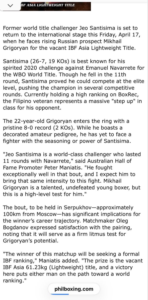 PeterManiatis's tweet photo. @IBF_AUSTRALASIA @IBFUSBAboxing https://t.co/fgmhSdmrmK https://t.co/2JMYEJiJgx