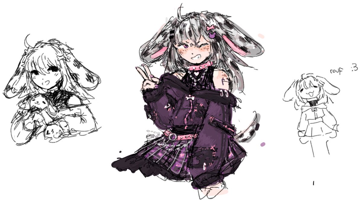 Scruff : Puppy Girl Dalmatian #Vtuber tweet media