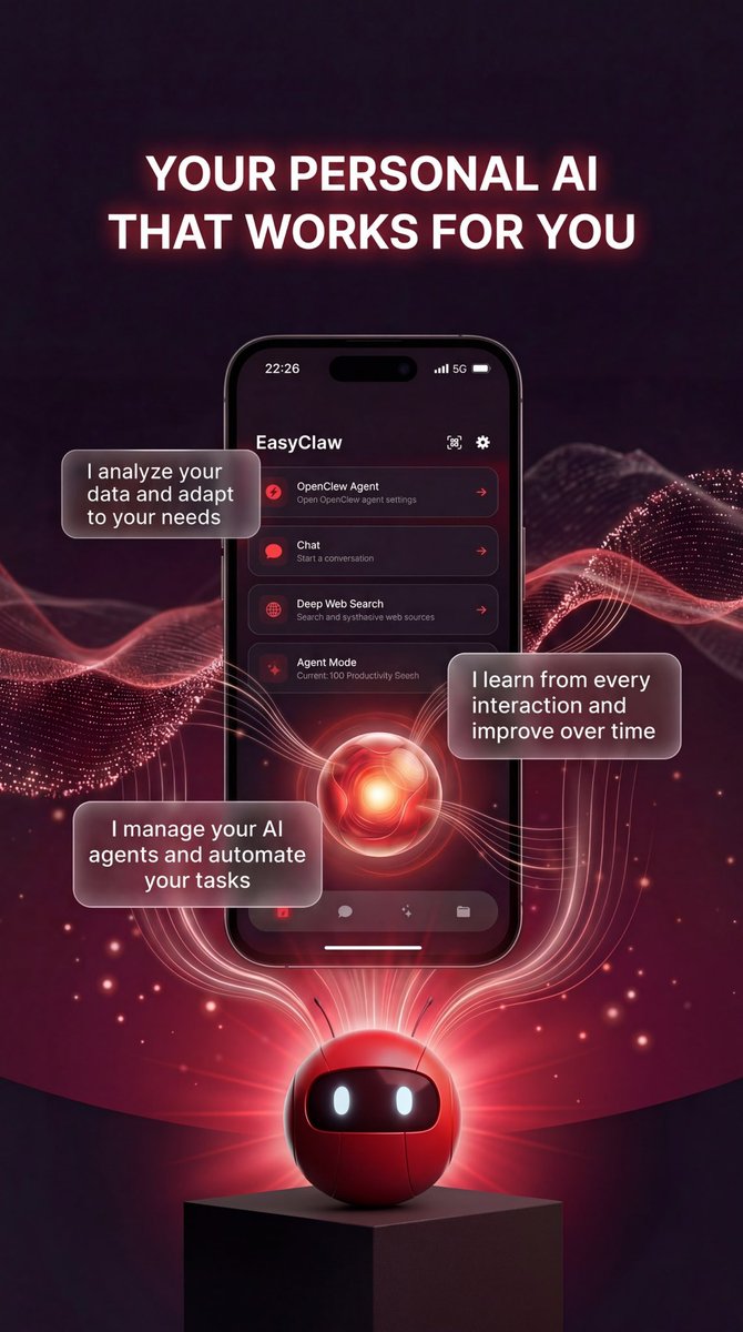 optima_pl's tweet photo. Code from your phone with EasyClaw 📱💻

Build features, review code, analyze projects, and use AI as a real coding companion wherever you are 🤖

Connect EasyClaw to OpenClaw and control development workflows on your computer right from your iPhone ⚡️

Mobile AI. Desktop power. Faster shipping 🚀

https://t.co/jrEUhyRLLH