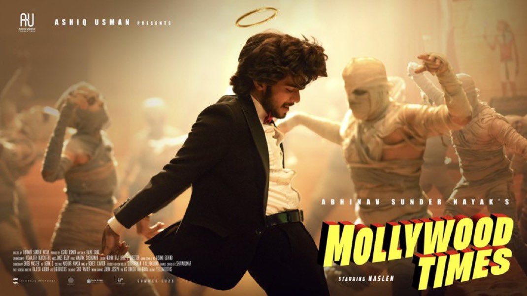 CineWorldEnt's tweet image. #Naslen Starrer #MollywoodTimes In Cinemas 🔜