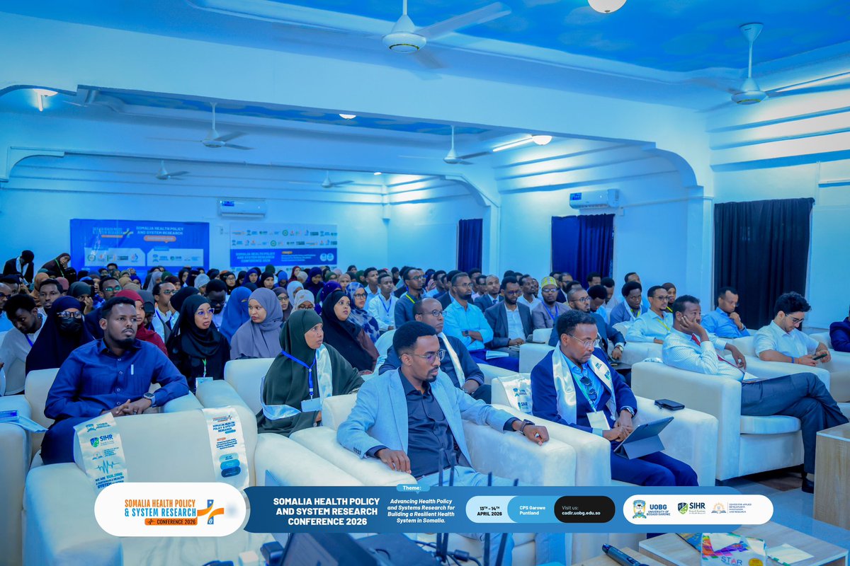 UOBGarowe's tweet photo. Day two continued with research on health policy, focusing on maternal and child health, childbirth risks, and lab quality gaps. Presentations by Aasiya Yusuf, Abdillahi Abdiaziz, Sharmaarke Gaaciye, Pierre Thomas, Aarman Sohaili, Ahmed Kilwe &amp; Mohamed Abdi. #SHPSTR2026 #UHC https://t.co/8DvnS2zlVA