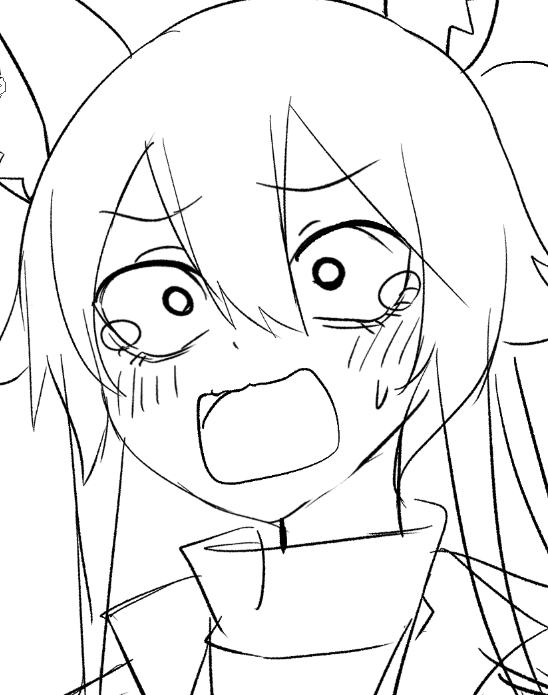 落書きしている 