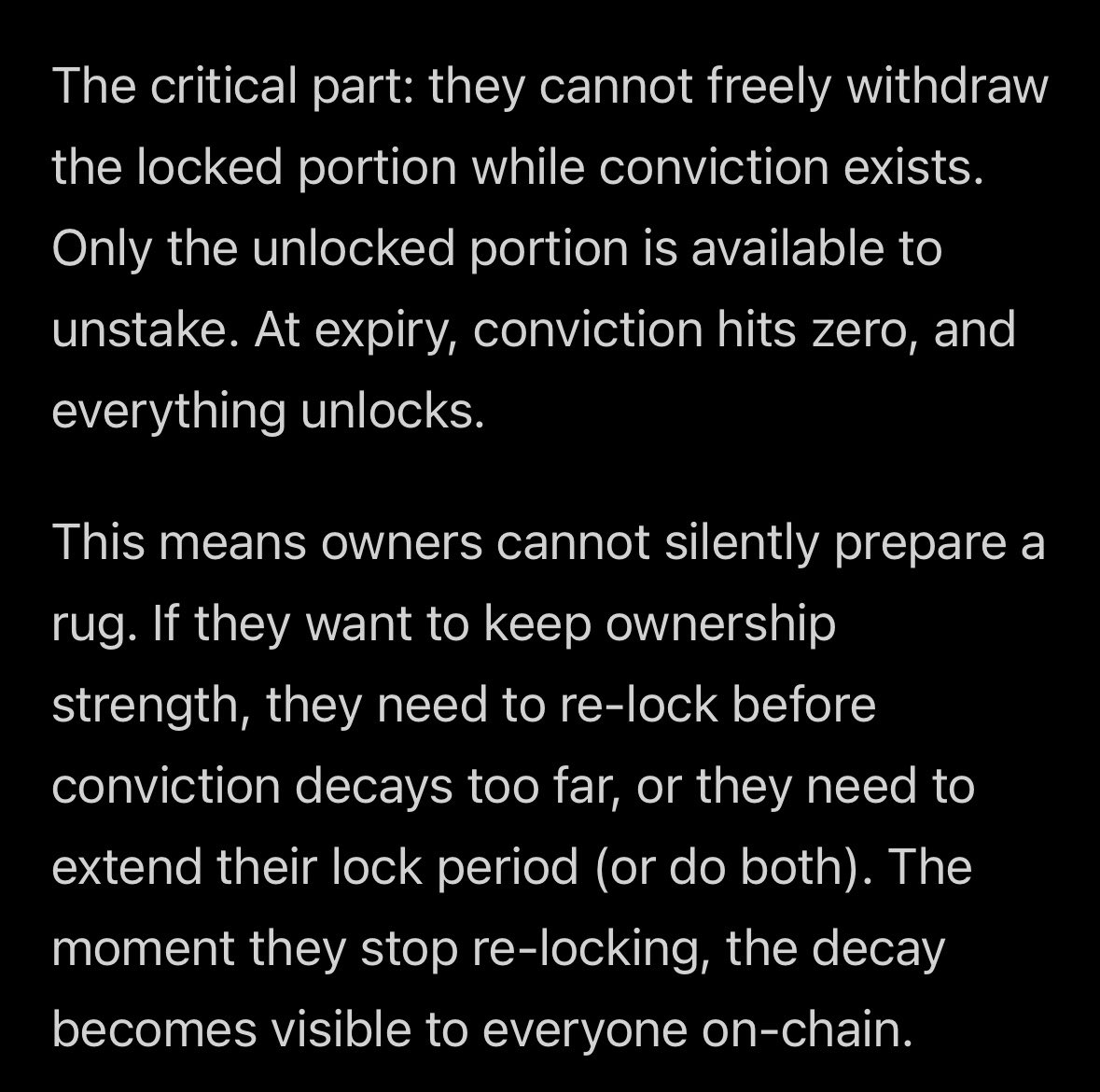 forexmusician's tweet photo. This is basically how the proposed locked stake works. 

IMO I think it a win for everybody, alpha holders, investors, well meaning subnet teams, because I mean, if you don’t intend to rug you’d want you community to see your commitment towards your then right?

$TAO https://t.co/rhNoWMyj3q