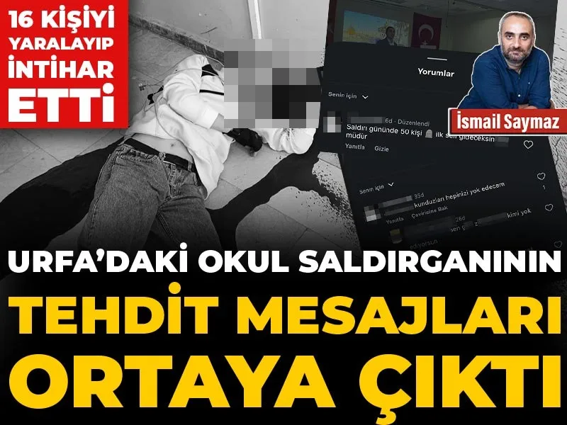 halktvcomtr's tweet image. 16 kişiyi yaralayıp intihar etti 

Şanlıurfa'daki okul saldırganının tehdit mesajları ortaya çıktı

✒️ Haber: İsmail Saymaz (@ismailsaymaz)
halktv.com.tr/gundem/sanliur…