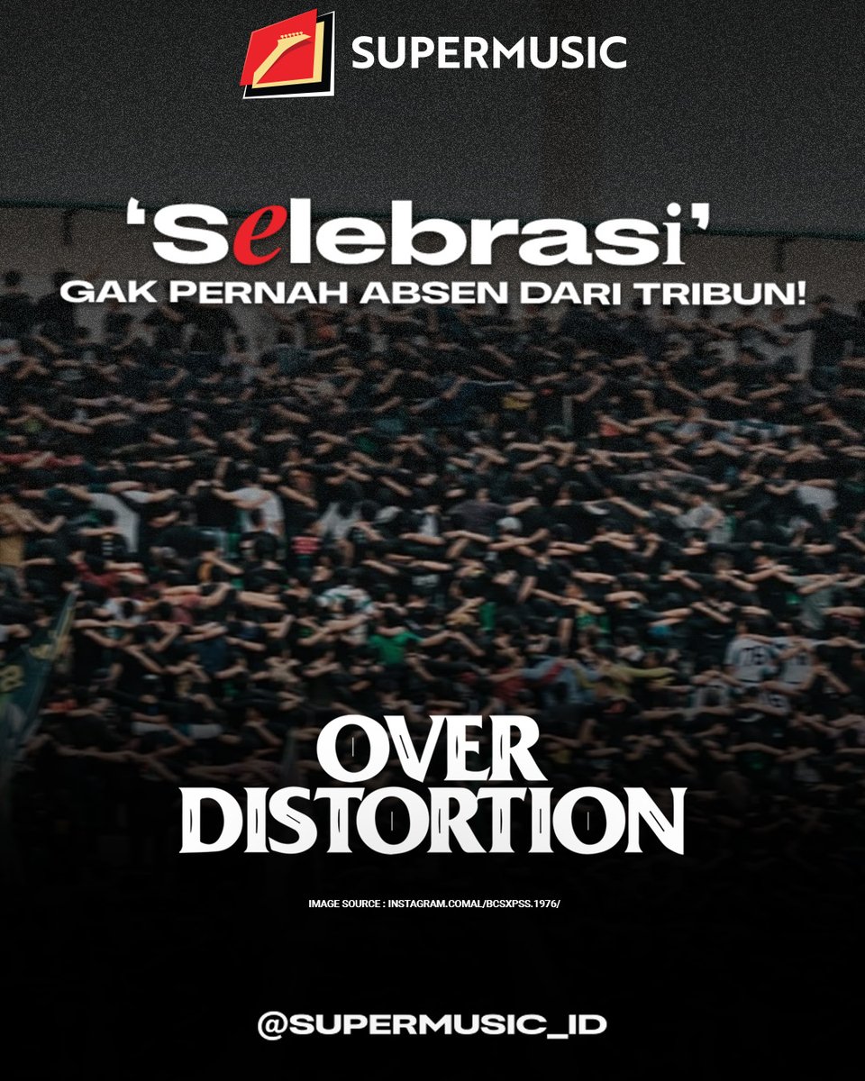 SuperMusic_ID's tweet image. ‘Selebrasi’ emang lagu @over_distortion yang punya magis, apalagi pas dinyanyiin seisi stadion. Kota berikutnya yang bakal didatengin: Purwokerto, Boyolali, Surabaya dan Lamongan! Siaap?

#INIRASANYASUPER⁣
#SUPERLIVE⁣
#SUPERMUSIC
#MUSIC