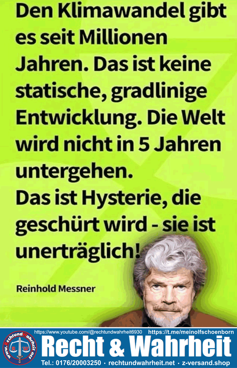 m_schonborn's tweet photo. #Millionen, #Entwicklung, #Hysterie,#Messner, #Welt, #Umweltlüge, #schüren, #Recht, #Wahrheit, #Schönborn, #unerträglich https://t.co/4du0TNY434