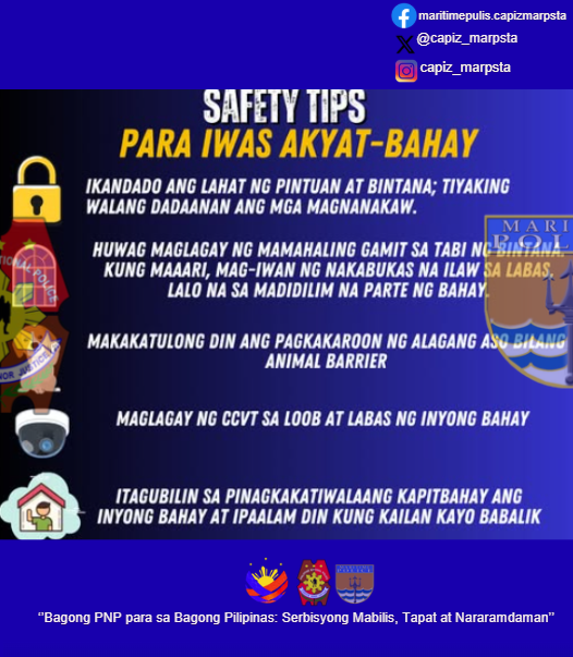 capiz_marpsta's tweet photo. #BagongPilipinas
#ToServeAndProtect
#ByLandAndSeaWeOvercome
#BagongPNPparaSaBagongPilipinas
#serbisyongmabilistapatatnararamdaman https://t.co/nbAi0nWHXg