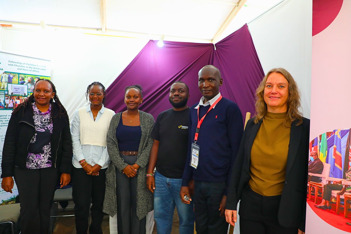 nca_apa's tweet image. We are excited to be at #PBOWeek at the #KICC with our partners @FECCLAHA and @arigatou_ecp!  Pass by our booth to learn about how we can collaborate in advocacy for peacebuilding, climate justice, gender equality, natural resource governance, &amp;amp; economic justice. #FaithInAction