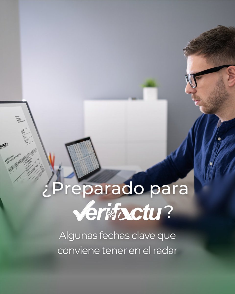 fersoft_es's tweet photo. 📢 Verifactu y la factura electrónica no son futuro… son presente.

𝟐𝟎𝟐𝟕 será el año en el que muchas empresas tendrán que adaptarse obligatoriamente a Verifactu.

Los #autónomos tendrán algo más de margen, hasta mediados de 2027.

¿Tu negocio ya se está preparando? https://t.co/e657wN2oYF