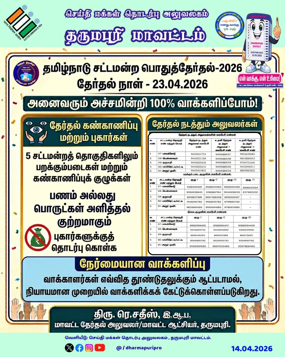 Dharmapuri PRO tweet media