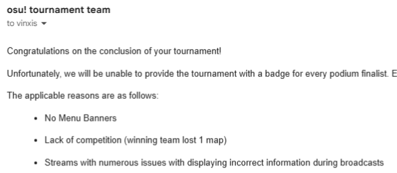 retiro17's tweet photo. Corsace Open '24 was 'Lack of competition' by winning team going 27w-1L during 4 matches. But it seems not in COE '25 because the winner lost 2 maps during same 4 matches. At least tcomm seems to have an objective standard and fuck you thanks https://t.co/3PlYodwubh