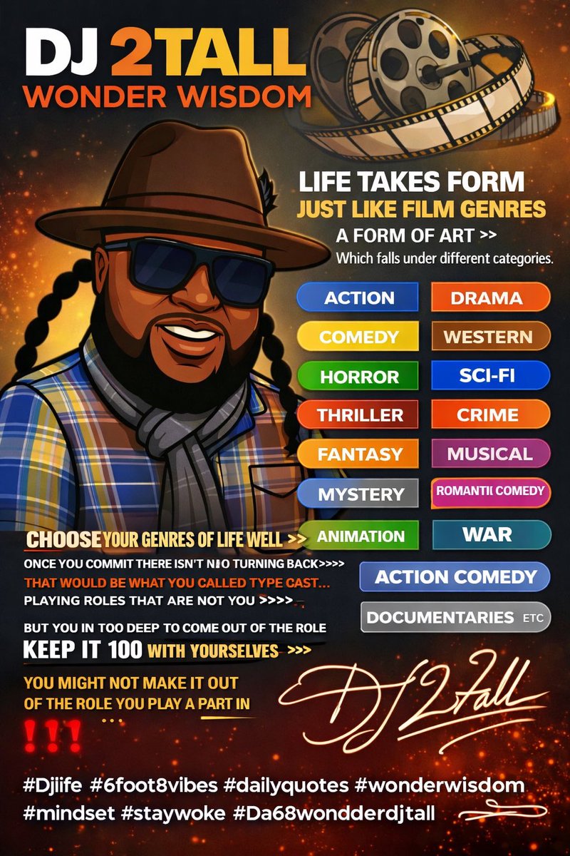 68WonderDJ2Tall's tweet image. #Djlife #6foot8vibes #dailyquotes #wonderwisdom #mindset #staywoke #Da68wonderdjtall