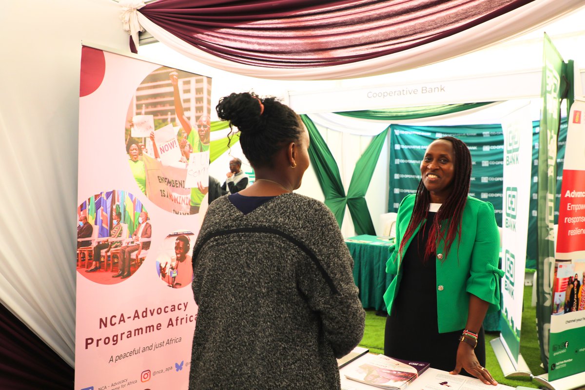 nca_apa's tweet image. We are excited to be at #PBOWeek at the #KICC with our partners @FECCLAHA and @arigatou_ecp!  Pass by our booth to learn about how we can collaborate in advocacy for peacebuilding, climate justice, gender equality, natural resource governance, &amp;amp; economic justice. #FaithInAction
