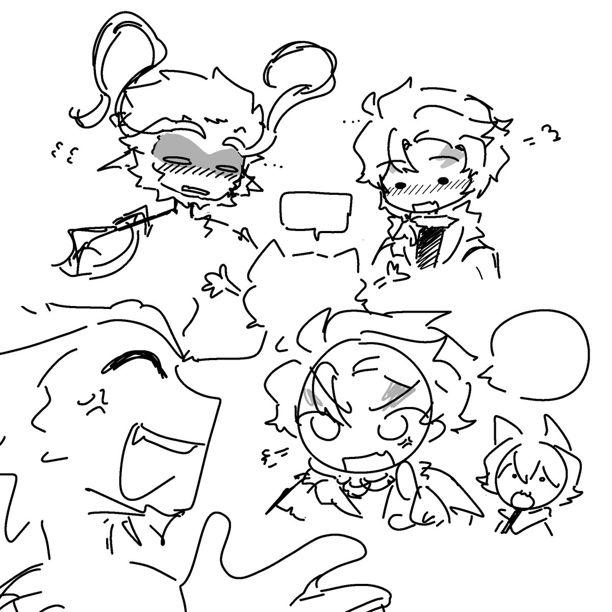 QuanticCatalyst's tweet photo. WELL i dont remember posting these class doodles before

#Clausion #Sunkas https://t.co/abuDVzOTjI