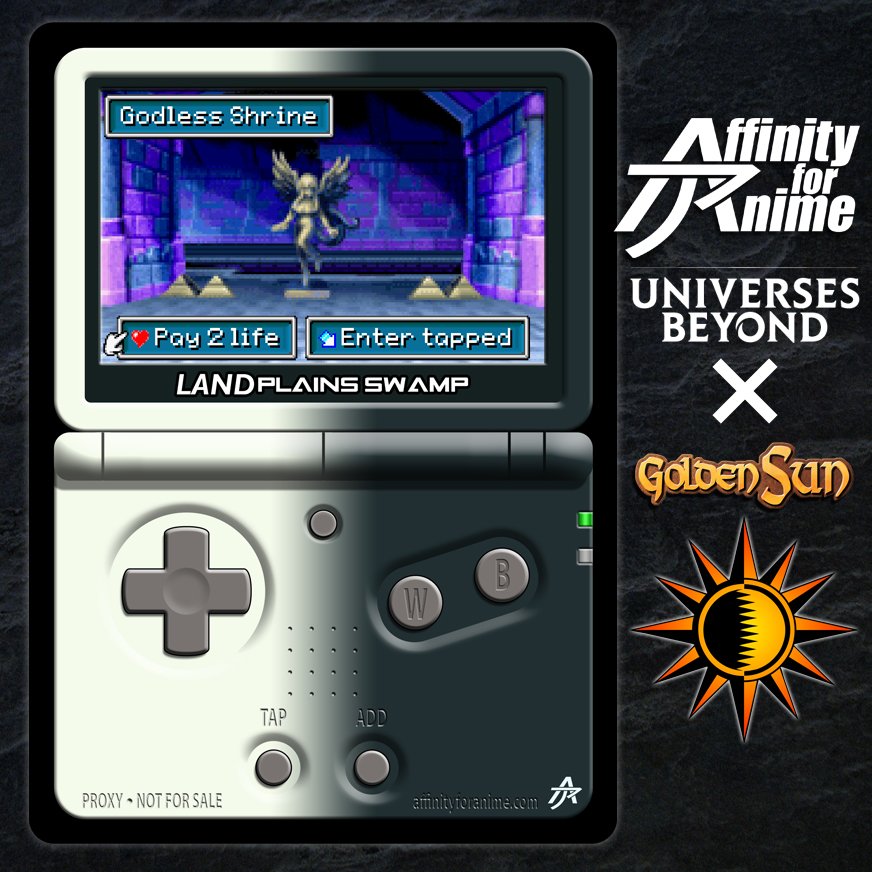 affinity4anime's tweet image. Today is the 23rd anniversary of #GoldenSun The Lost Age (released in North America on April 14, 2003). #mtg #magicthegathering #proxy