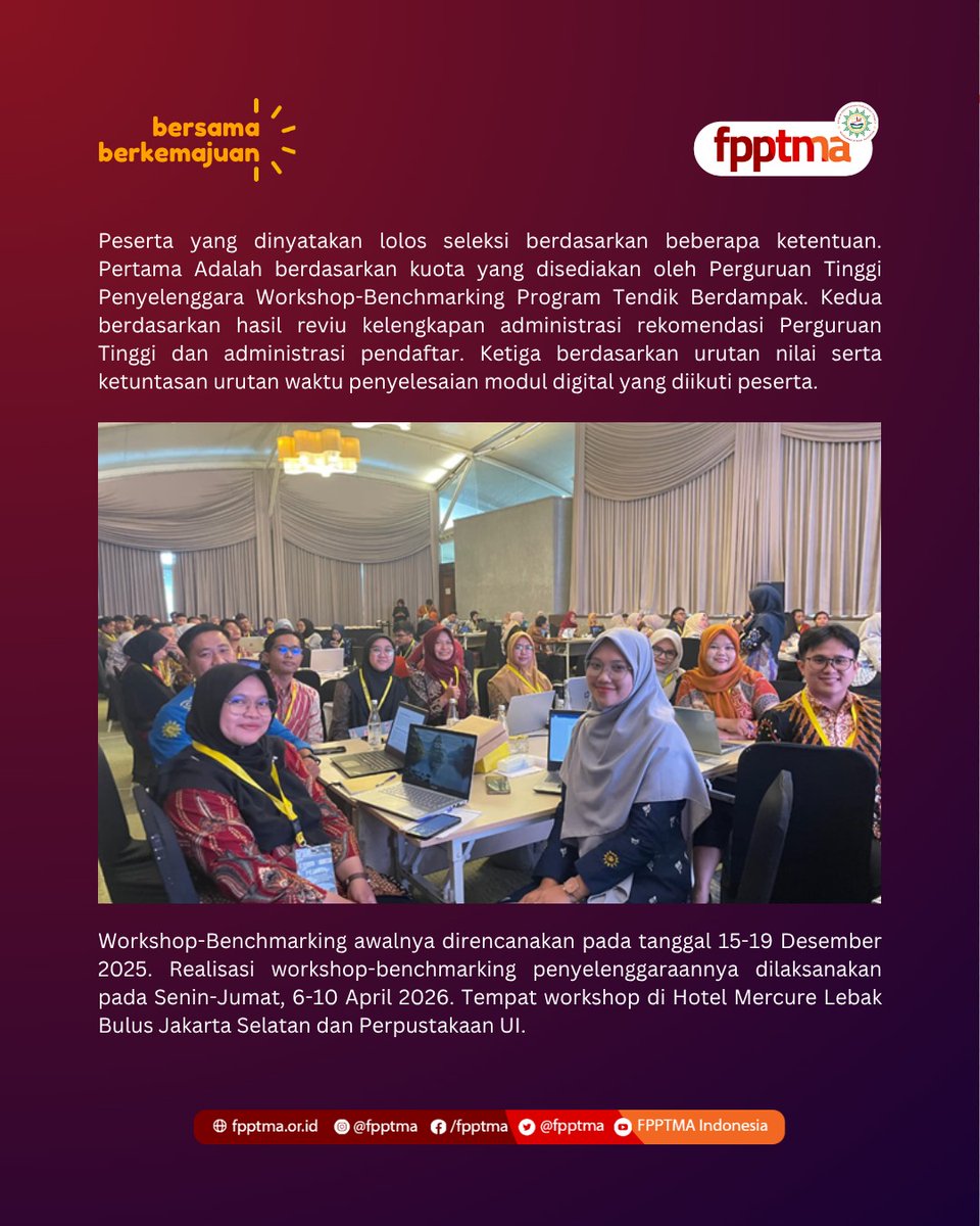 fpptma's tweet photo. 10 Pustakawan FPPTMA Lolos Seleksi Tendik Berdampak Dikti dan Ikuti Workshop-Benchmarking https://t.co/rJd6dYlAtF