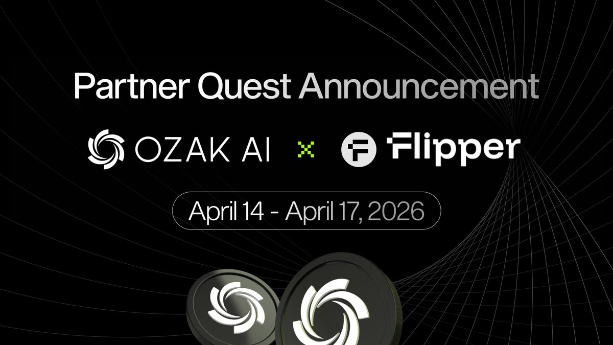 Partner Quest: Ozak AI x Flipper 🚀

We are keeping the momentum going on the Ozak AI Rewards Hub. We are continuing to team up with great projects to give you more ways to earn XP before the $OZ token launch.

Our next partner is <a href="/Flipper_dex/">Flipper | AI Trading Aggregator</a>. They are an AI-powered trading