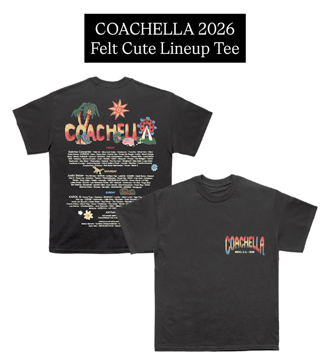 Interest check for COACHELLA 2026 t-shirt!🎡 🔸RM280 exclude local