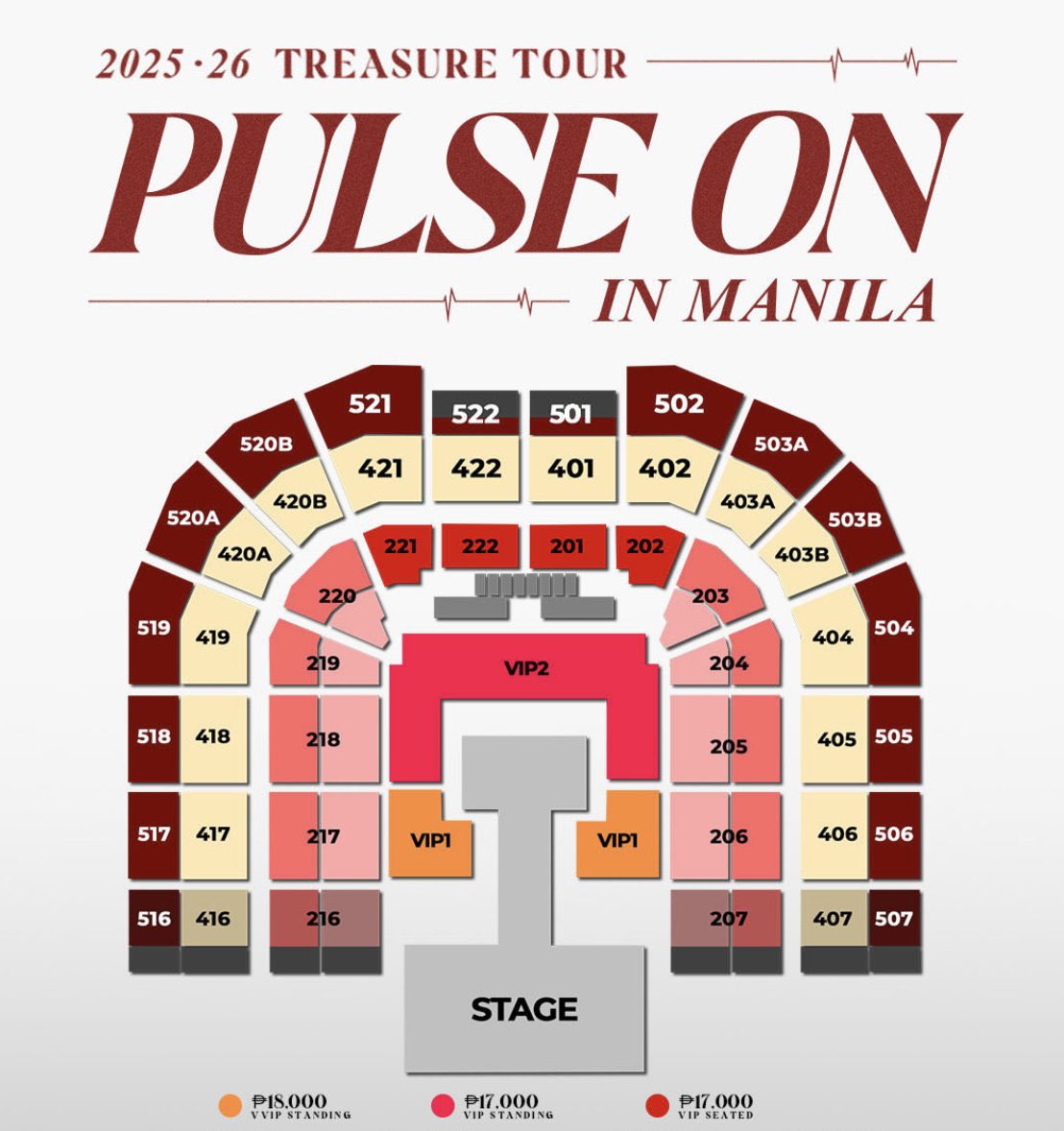 _haseyoshi's tweet photo. wts ph treasure pulse on tour manila
discounted vip seated section 222
(section already sold out sa site)

with soundcheck and vip lanyard
selling for 15k na lang
unclaimed ticket
pay upon meetup (MOA) to claim ticket

rfs: secured better seat
dm if interested https://t.co/TGEJlrfzIw