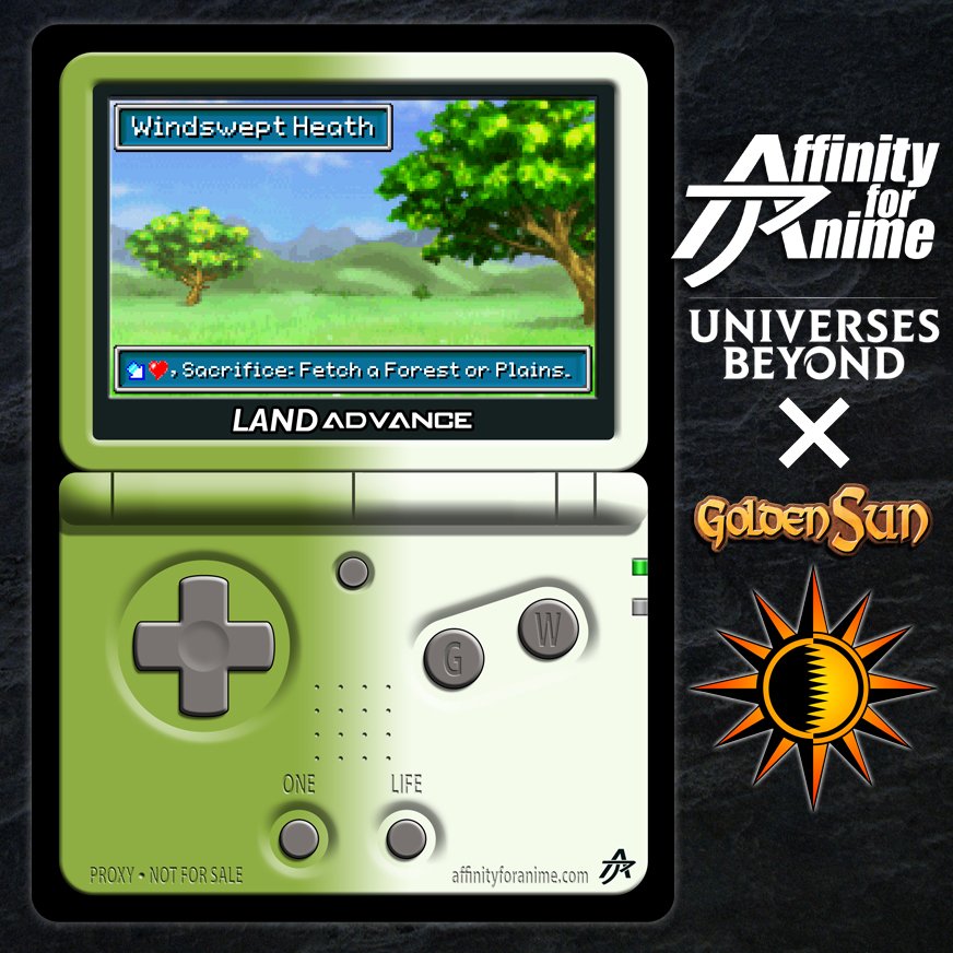 affinity4anime's tweet image. Today is the 23rd anniversary of #GoldenSun The Lost Age (released in North America on April 14, 2003). #mtg #magicthegathering #proxy