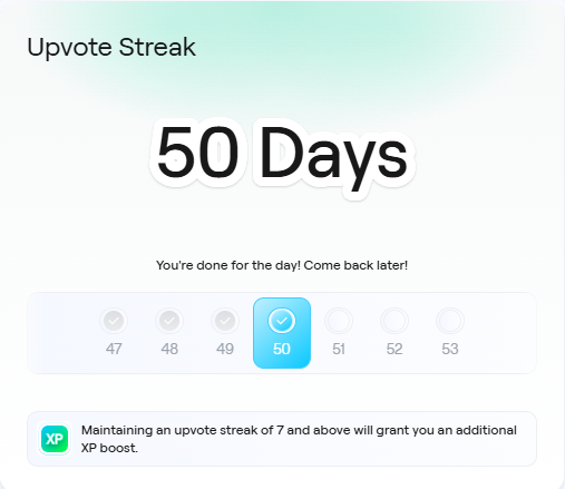 hwang9393's tweet photo. Somehow I’ve hit a 50day check in streak still going strong! You all keeping yours alive too?

Also… wouldn’t it be nice if there were bonus XP every 50 days? Just saying 👀 https://t.co/azjU3KEcLR