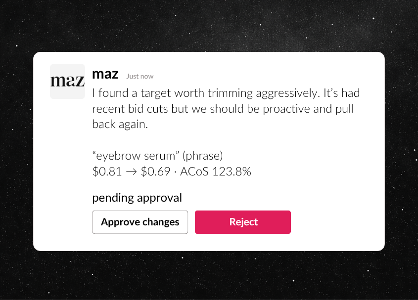 Amazon_PPC_Ads's tweet photo. We're getting closer to launching Maz - the Amazon ads AI agent.

Join the waitlist and I'll keep you updated:

[Link in Comments] https://t.co/8q3eUhdgD6