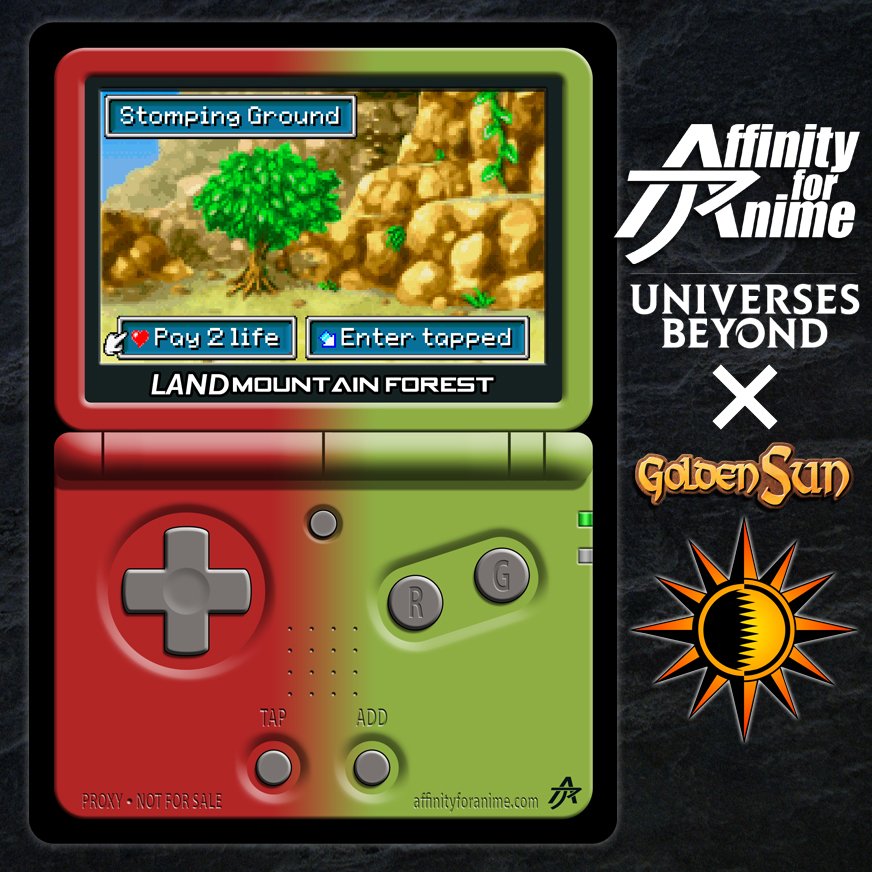 affinity4anime's tweet image. Today is the 23rd anniversary of #GoldenSun The Lost Age (released in North America on April 14, 2003). #mtg #magicthegathering #proxy