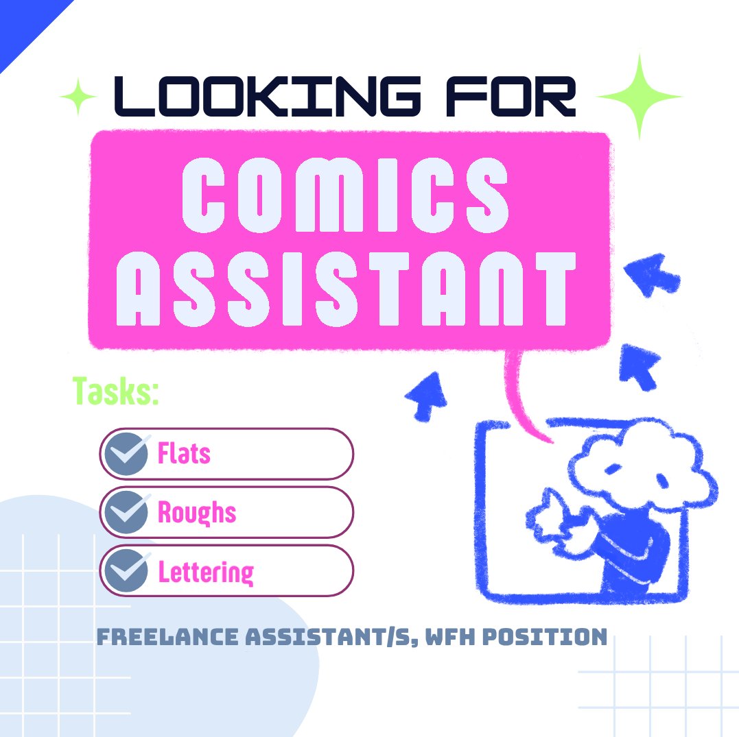halecyonn's tweet photo. Hiring: Comics assistant. Applications open until position is filled ✨ https://t.co/63TtwlbJYa
