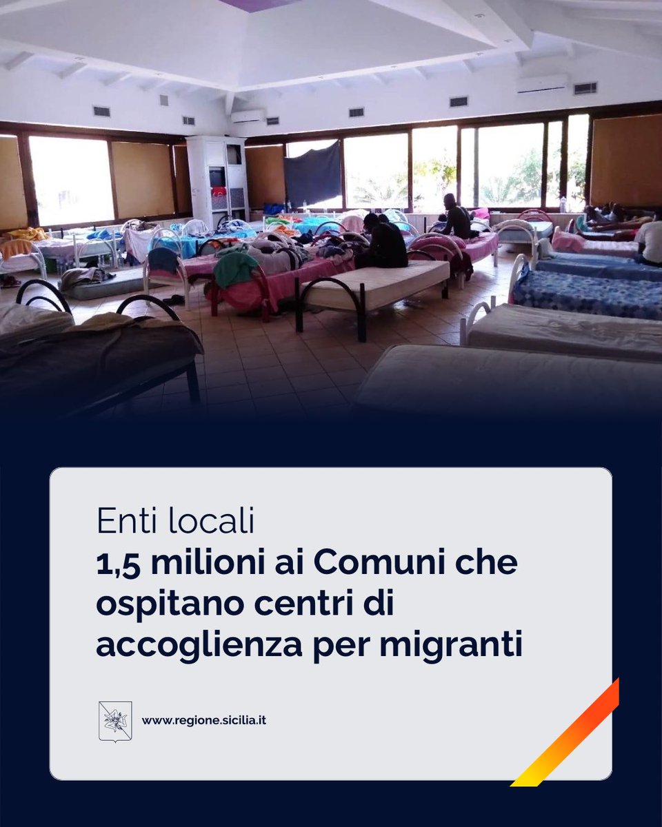 Regione_Sicilia's tweet image. ⛴️ Un finanziamento complessivo di 1,5 milioni di euro per i Comuni siciliani che ospitano nei loro territori centri di accoglienza per #migranti. Lo ha disposto con un decreto il presidente della #RegioneSiciliana @RenatoSchifani.

Leggi 🔗 regione.sicilia.it/la-regione-inf…

#Sicilia