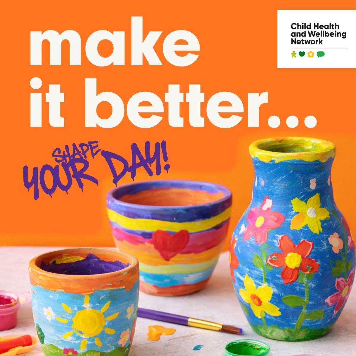 HeadStart_ST's tweet image. We are proud to be supporting the Make It Better campaign!

Doodle for five minutes? Put on a song and dance in the kitchen?

Creativity doesn’t have to be big or perfect -
small moments matter. #MakeItBetter #CreativelyHealthy