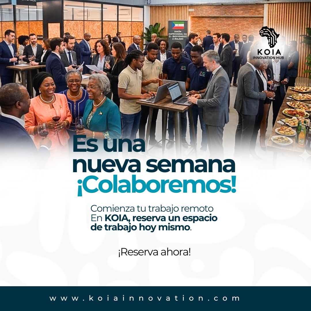 KoiaHub's tweet photo. En KOIA Innovation Hub, somos mucho más que un espacio de trabajo: somos un ecosistema digital diseñado para constructores y creadores.
Ven por el Wi-Fi de alta velocidad, quédate por la increíble comunidad.
Reserva ahora: https://t.co/4hSUu1j65X
#koiainnovationhub #Malabo https://t.co/vyKBC2CRCJ