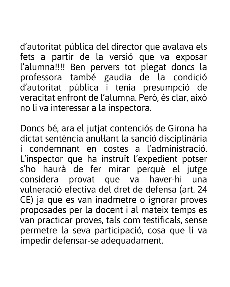 sindicat's tweet photo. 📢 𝗖𝗢𝗠𝗨𝗡𝗜𝗖𝗔𝗧
⚖️  𝗦𝗲𝗿𝘃𝗲𝗶𝘀 𝗷𝘂𝗿𝗶́𝗱𝗶𝗰𝘀: "𝗧𝗼𝗺𝗯𝗲𝗺 𝘂𝗻 𝗲𝘅𝗽𝗲𝗱𝗶𝗲𝗻𝘁  𝗶𝗻𝗷𝘂𝘀𝘁 𝗮𝗹 𝗰𝗼𝗻𝘁𝗲𝗻𝗰𝗶𝗼́𝘀. 𝗡𝗼 𝗲𝘀 𝗽𝗼𝘁 𝗮𝗰𝘂𝘀𝗮𝗿  𝘀𝗲𝗻𝘀𝗲 𝗽𝗿𝗼𝘃𝗲𝘀" https://t.co/a6572jeQpV